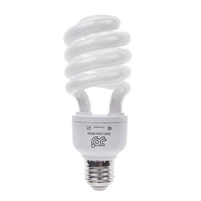 خرید و قیمت لامپ کم مصرف 25 وات نیم پیچ زمرد مدل ka25 پایه E27