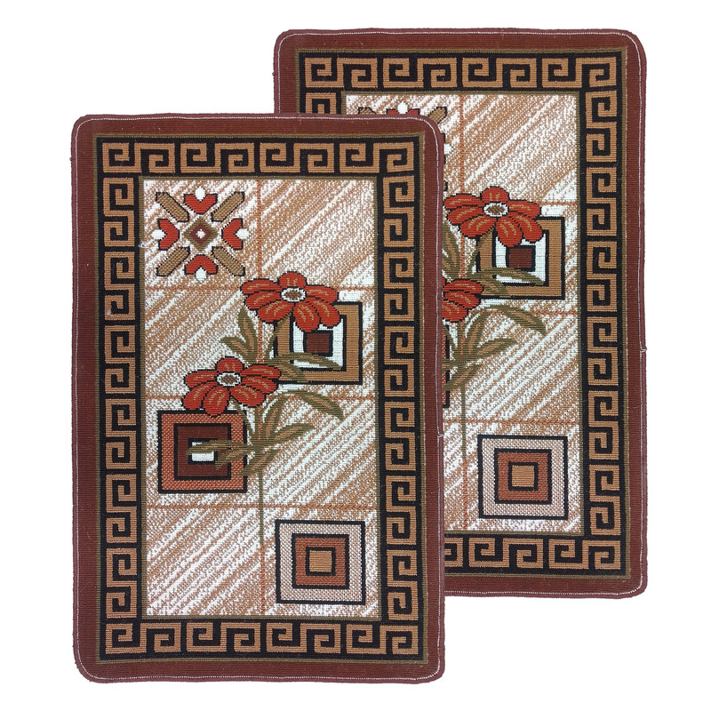 پادری ستاره طلایی ملت مدل 9405 سایز 60x90 سانتی متر مجموعه 2 عددی