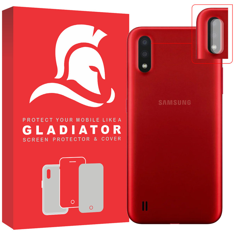 محافظ لنز دوربین گلادیاتور مدل GCS2000 مناسب برای گوشی موبایل سامسونگ Galaxy A01 بسته دو عددی