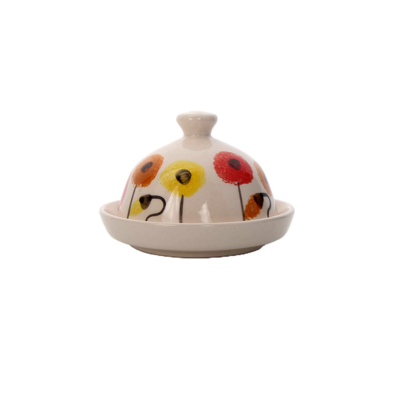 ظرف کره و پنیر سرامیکی آرانیک مدل شقایق کد 1018300008