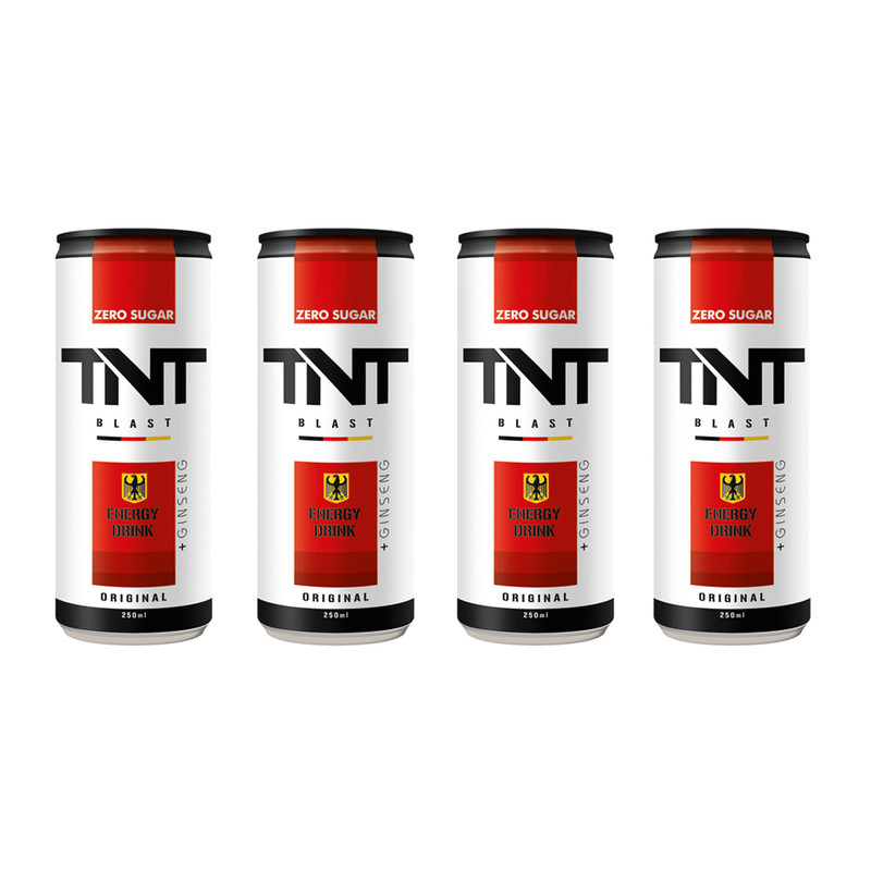خرید و قیمت نوشابه انرژی زا بدون شکر تی ان تی بلست - 250 میلی لیتر بسته 4 عددی