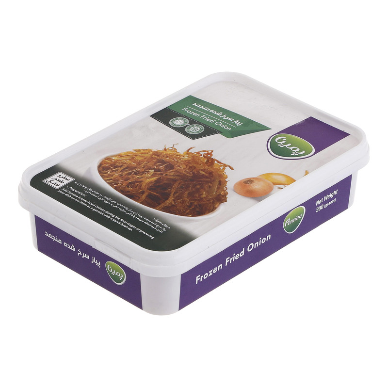 خرید و قیمت پیاز سرخ شده منجمد پمینا - 200 گرم