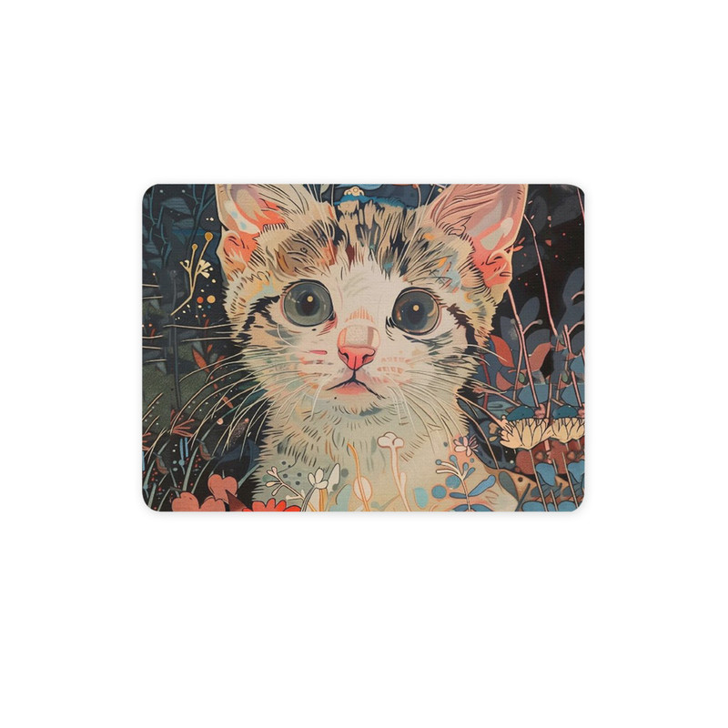 ماوس پد ترمه طراحان ایده مدل گربه در گل کد strm1085