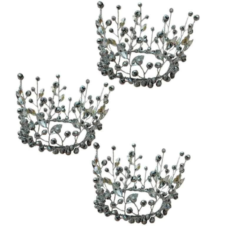 تاج مو دخترانه مدل ملکه مجموعه 3 عددی