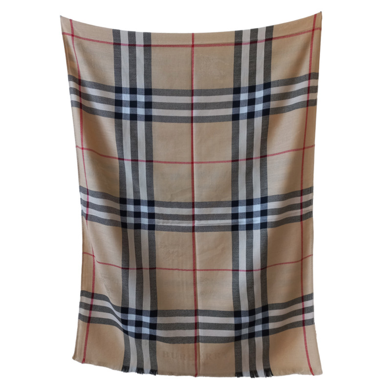 شال زنانه بربری مدل موهر پاییزی زمستانی چهارخانه کد 1234