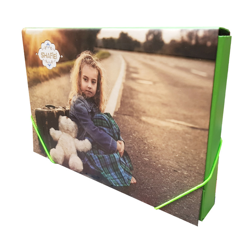 خرید و قیمت پوشه شفیعی مدل کش دار طرح دختر کد 103