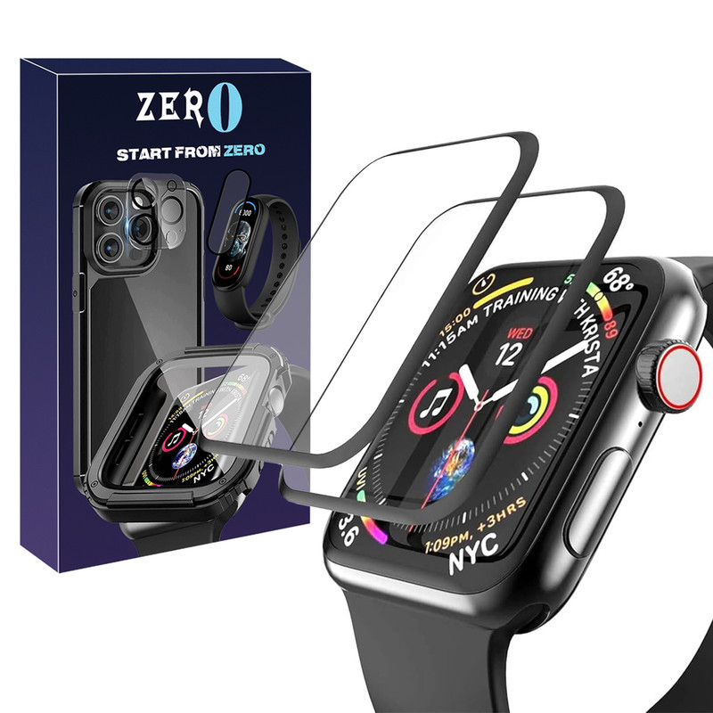 خرید و قیمت محافظ صفحه نمایش زیرو مدل Film Protector ZR مناسب برای اپل واچ سری 8 SE سایز 44 میلی متری بسته دو عددی