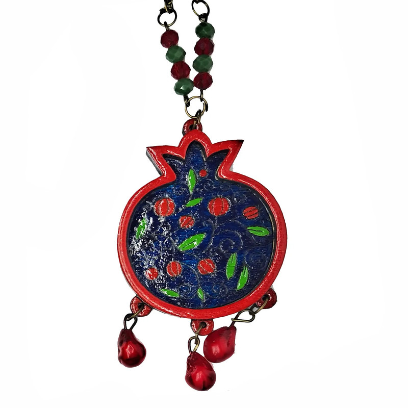 گردنبند دخترانه مدل یلدایی طرح انار کد b.3.52