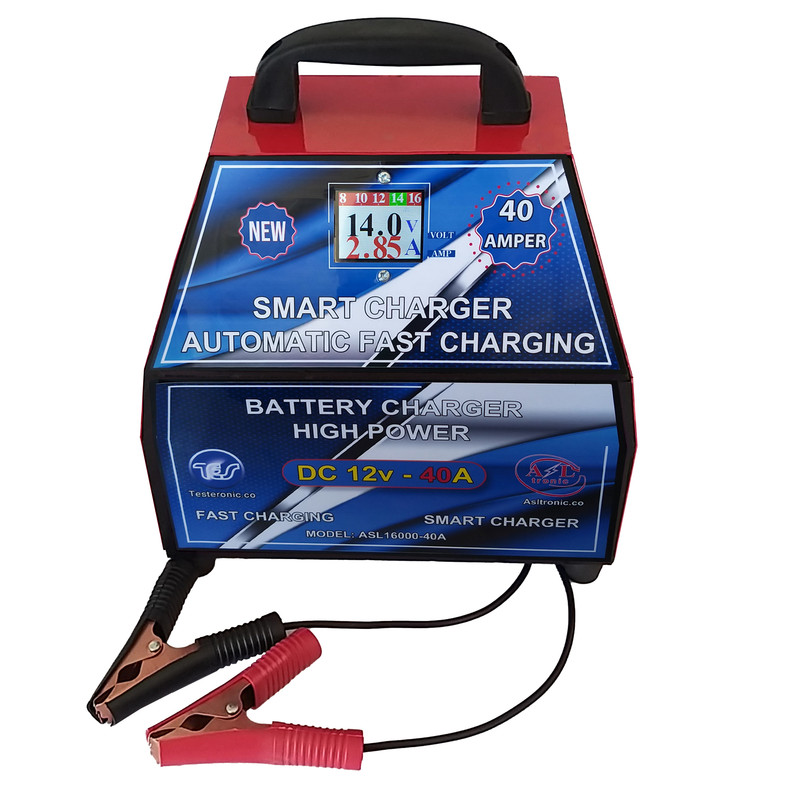 خرید و قیمت شارژر اتوماتیک باتری خودرو مدل تسترونیک ASL-16000-40A