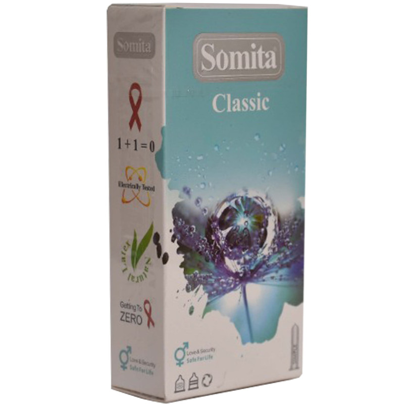 خرید و قیمت کاندوم سومیتا مدل Classic بسته 12 عددی