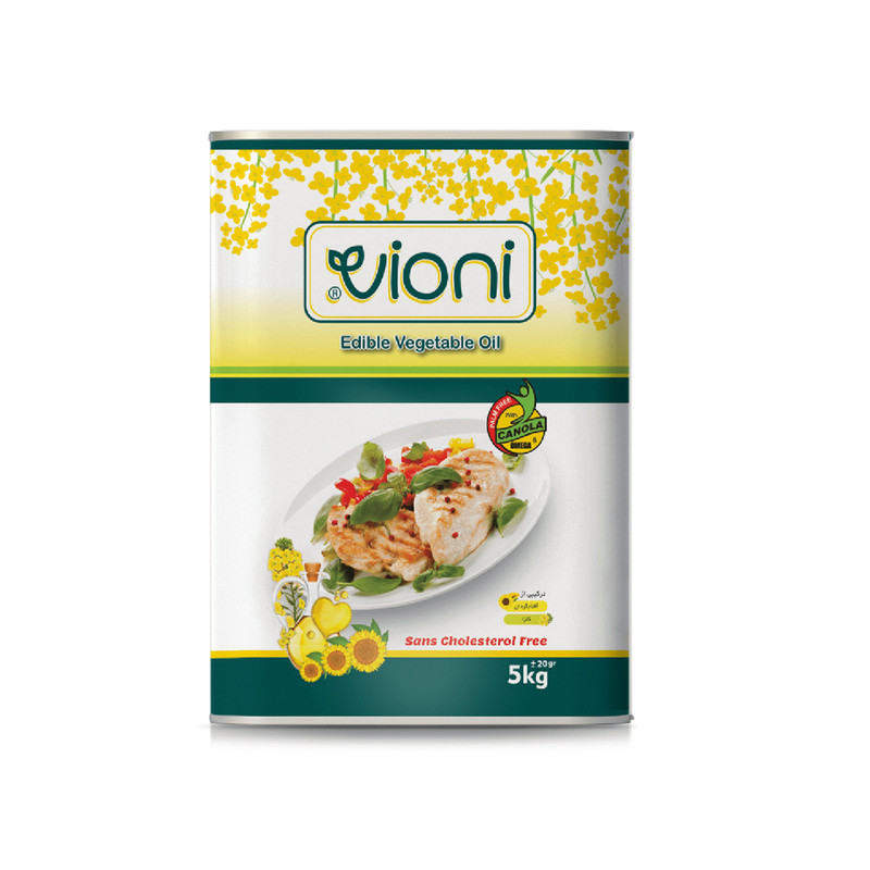 خرید و قیمت روغن مخلوط آفتابگردان و کلزا ویونی - 5 لیتر