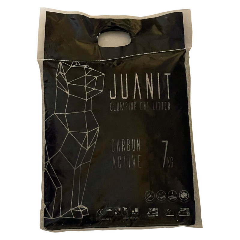 خرید و قیمت خاک گربه ژوانیت مدل کربن اکتیو وزن 7 کیلوگرم