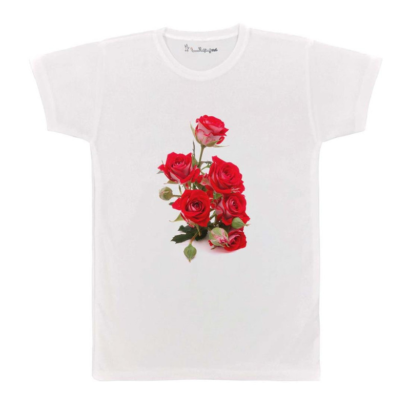 تی شرت بچگانه پرمانه طرح گل کد pmt.6086