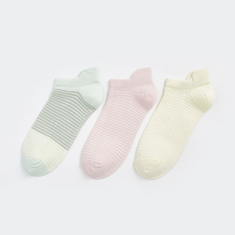 جوراب ساق کوتاه زنانه ال سی وایکیکی کد S4DQ53Z8 مجموعه 3 عددی