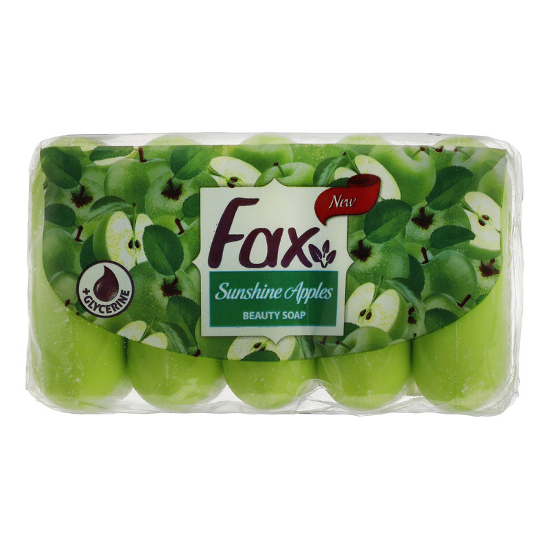خرید و قیمت صابون شستشو فکس مدل sunshine apple وزن 350 گرم بسته 5 عددی