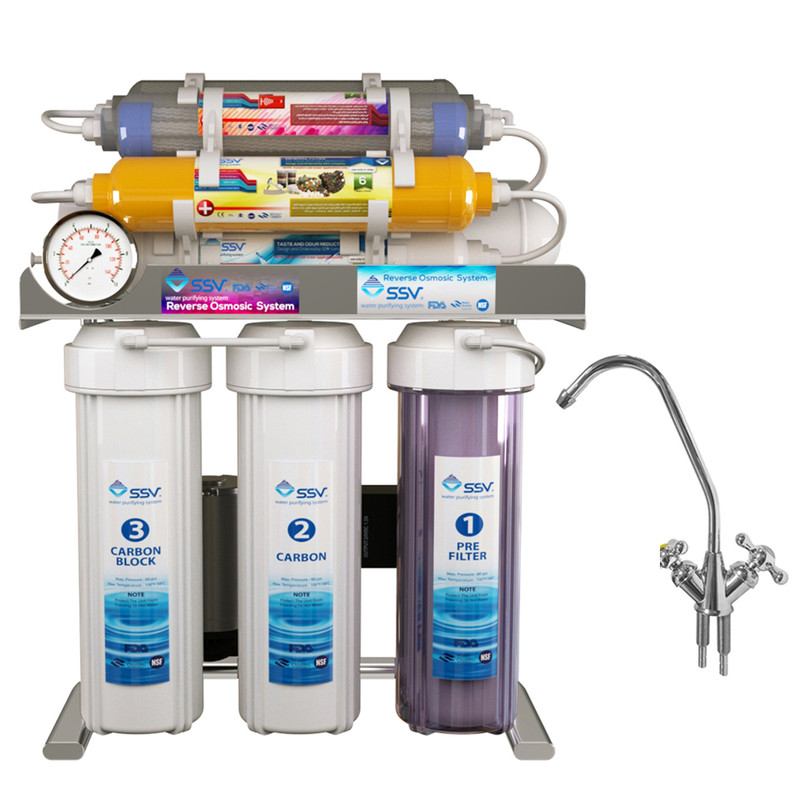 دستگاه تصفیه آب اس اس وی مدل SuperSpring 2W X900 به همراه شیر تصفیه آب