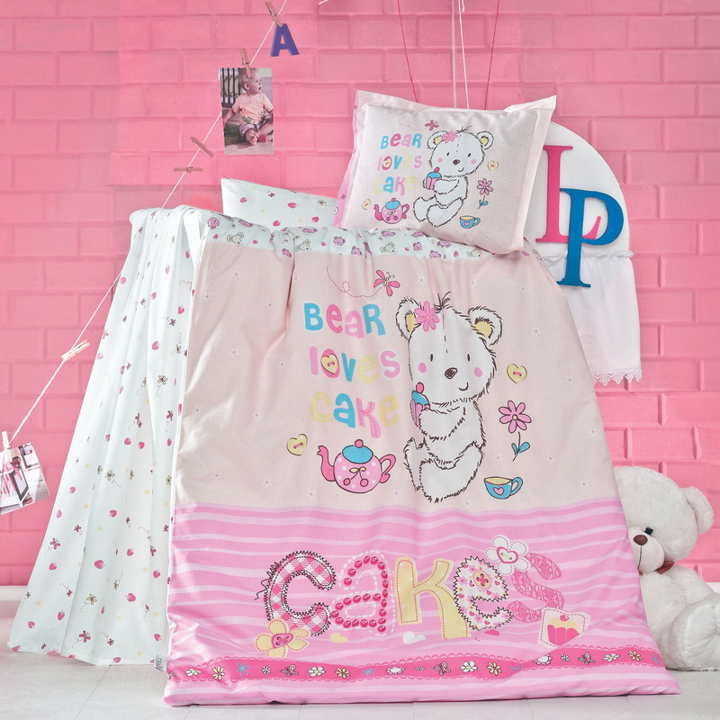 خرید و قیمت سرویس ملحفه 5 تکه کودک لومانا مدل کیک