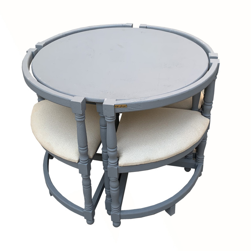 خرید و قیمت میز و صندلی ناهار خوری اسپرسان چوب مدل کمجا سند بلاست