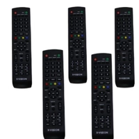ریموت کنترل تلویزیون ایکس ویژن مدل 2500 Xvision بسته پنج عددی فروش عمده الکتوبکا کد 1560