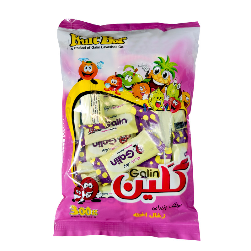 لواشک پذیرایی گلین با طعم زغال اخته - 300 گرم