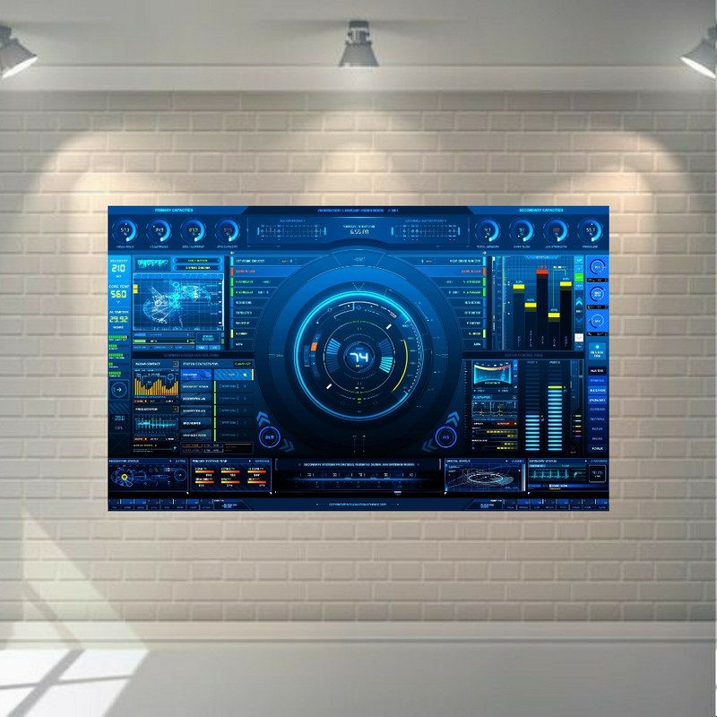 استیکر طرح تکنولوژی مدل SDA1814