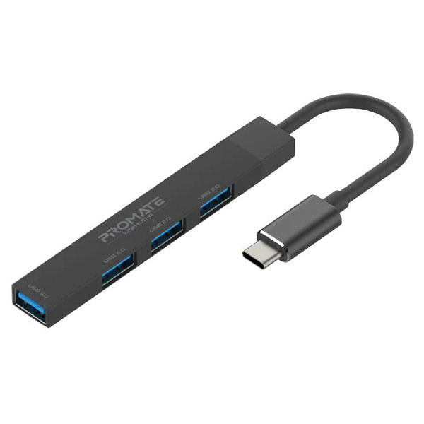 خرید و قیمت هاب چهار پورت USB-C پورمیت مدل LiteHub-4