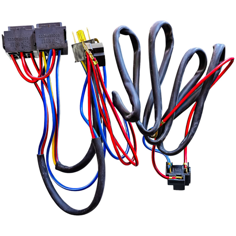 خرید و قیمت دسته سیم رله تقویت چراغ پاور مدل ۲ رله