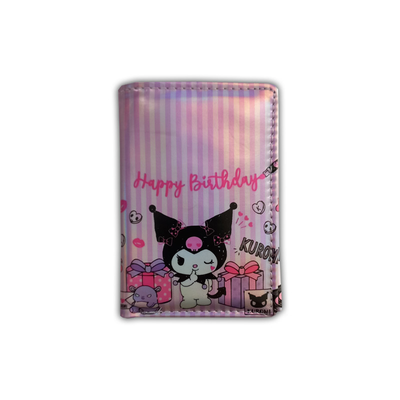 خرید و قیمت کیف پول مدل کرومی و ملودی هولوگرامی کیوت کد 010