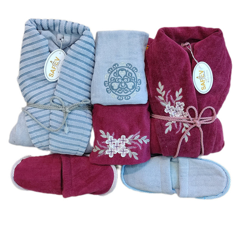 سرویس حوله پالتویی 6 تکه سارو مدل 125tina