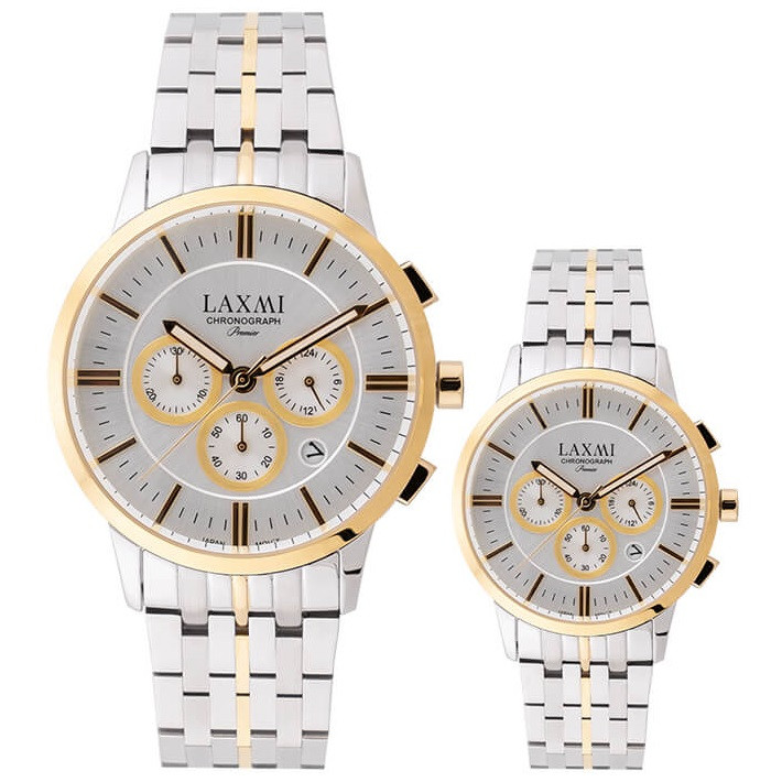 ست ساعت مچی عقربه ای زنانه و مردانه لاکسمی مدل 8547G - 8547L