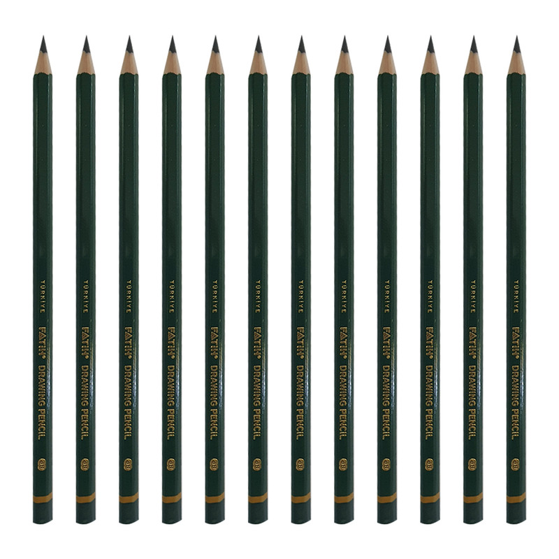 مداد طراحی فاتح مدل 6B بسته 12 عددی