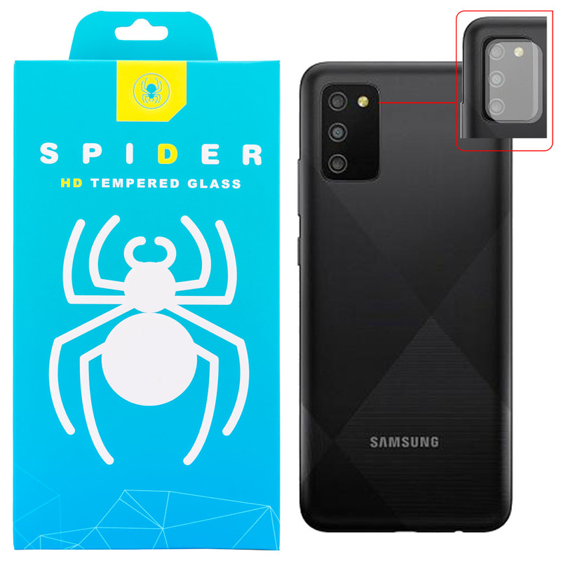 محافظ لنز دوربین اسپایدر مدل GC-2000 مناسب برای گوشی موبایل سامسونگ Galaxy M02s بسته دو عددی