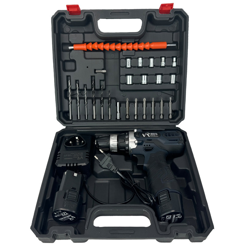 مجموعه 28 عددی دریل پیچ گوشتی شارژی ویوارکس مدل VR12V-2A