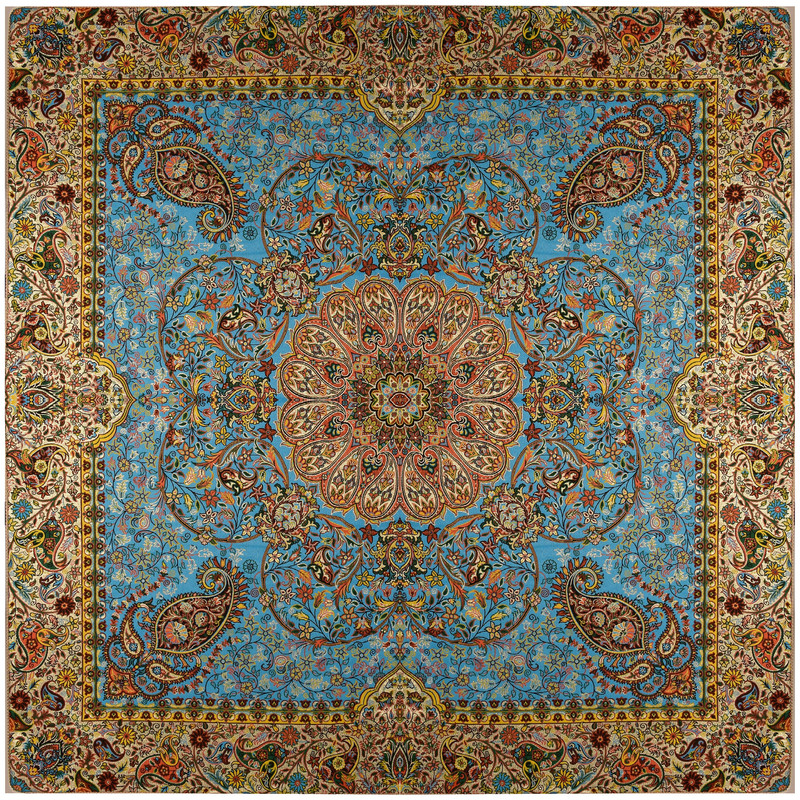 رومیزی ترمه نگین خاتم طرح افشاری کد 2