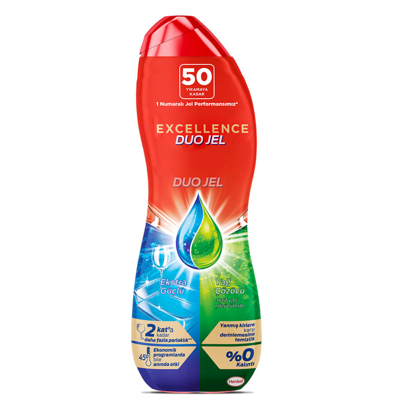 ژل ماشین ظرفشویی هنکل مدل EXCELLENCE حجم 900 میلی لیتر