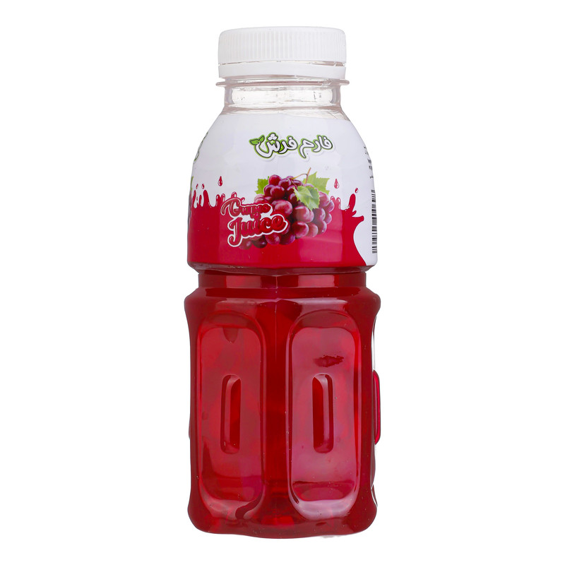 خرید و قیمت نوشیدنی بدون گاز انگور حاوی تکههای نارگیل فارم فرش - 320 میلی لیتر