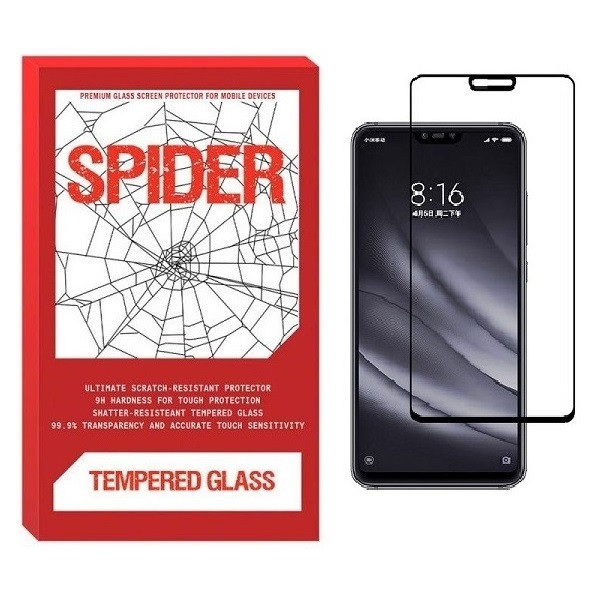 محافظ صفحه نمایش اسپایدر مدل FUL مناسب برای گوشی موبایل شیائومی Mi 8 Lite