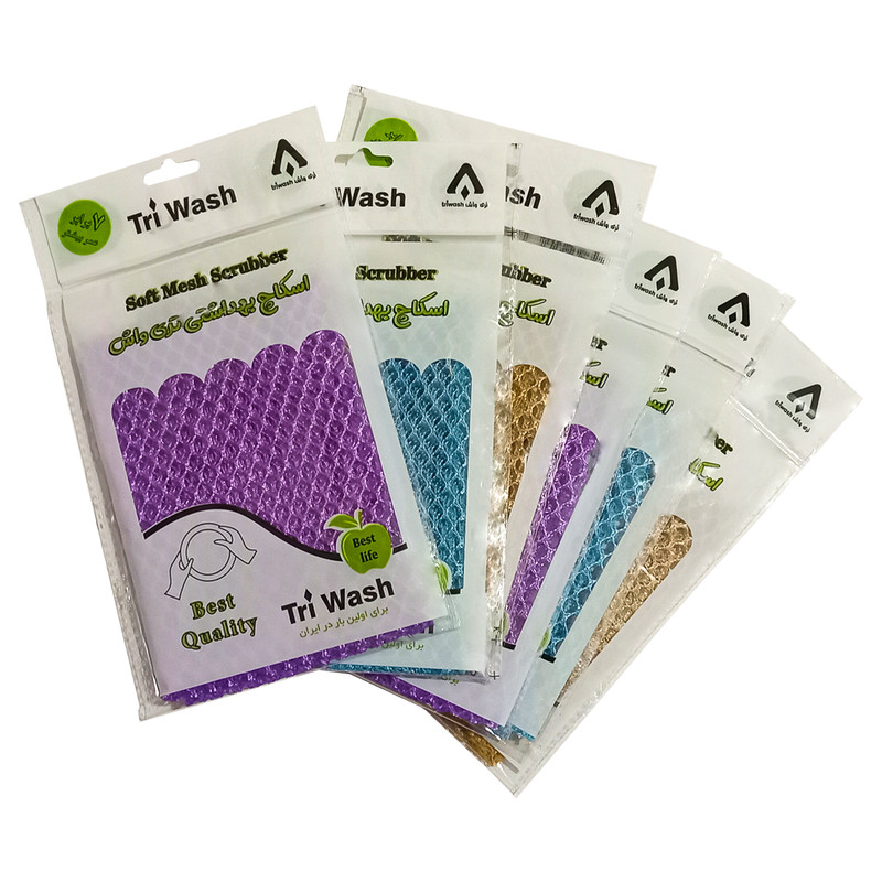 خرید و قیمت اسکاچ تري واش مدل مشبک بسته 6 عددی