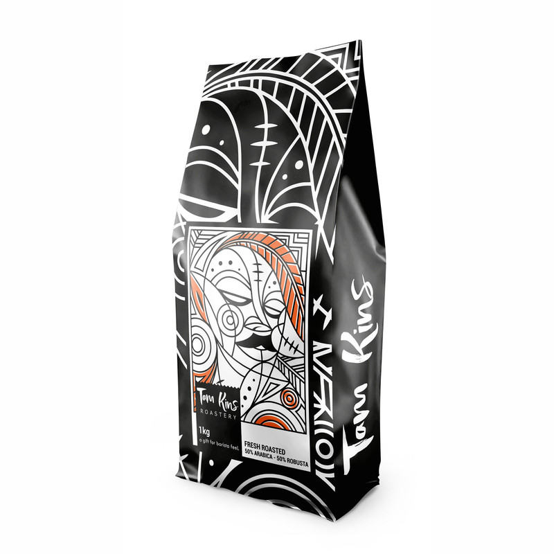 خرید و قیمت دانه قهوه 70% عربیکا تام کینر - 1000 گرم