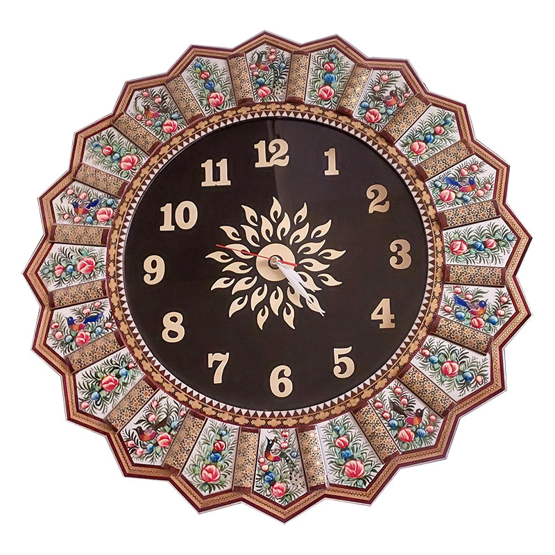 ساعت خاتم مدل گل و مرغ کد 60