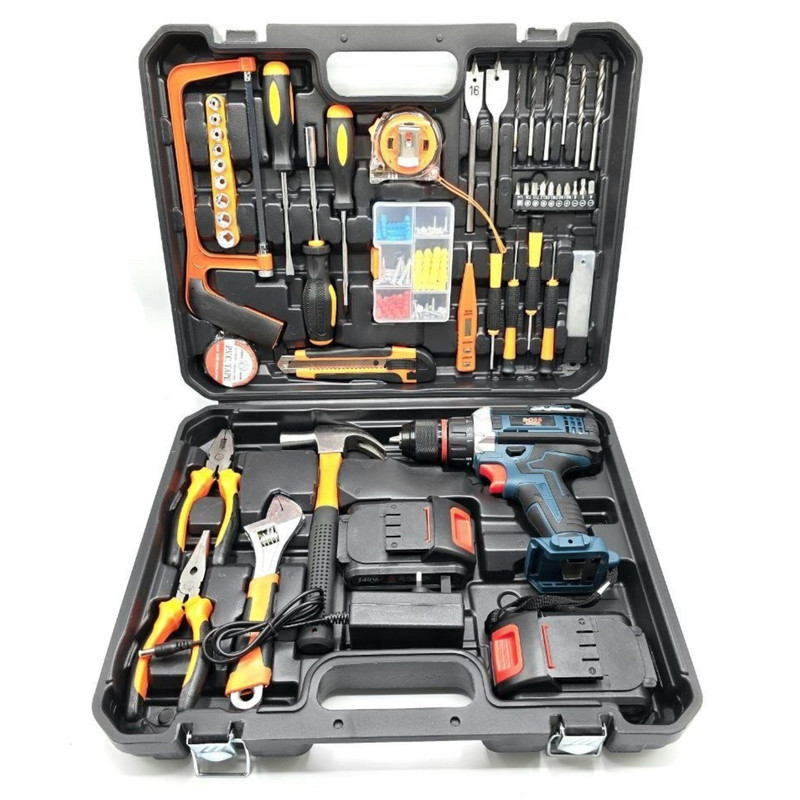 دریل شارژی باس مدل 148V مجموعه 100 عددی