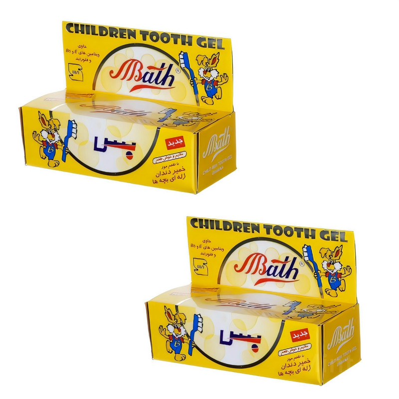 خمیر دندان کودک بس مدل ویتامین E حجم 80 گرم بسته 2 عددی