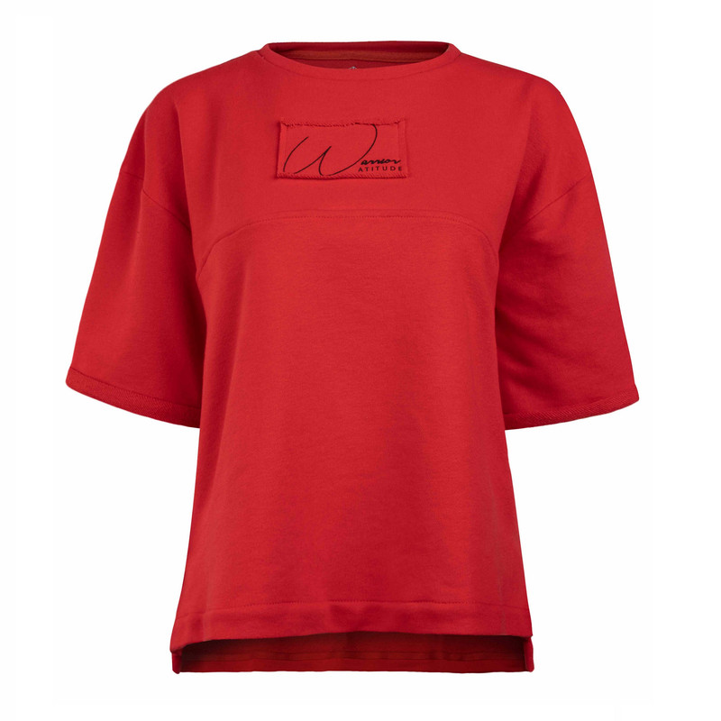 تی شرت آستین کوتاه زنانه جوتی جینز مدل پاییزه کد 1551150 رنگ قرمز