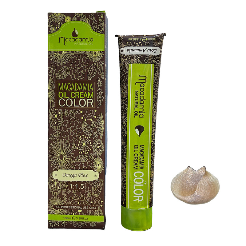 رنگ مو ماکادامیا شماره 10 حجم 100 میلی لیتر رنگ بلوند طلایی روشن