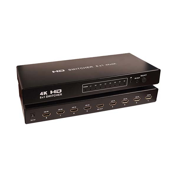 سوئیچ 8 پورت HDMI کی نت مدل K-SWHD2008 بسته دو عددی