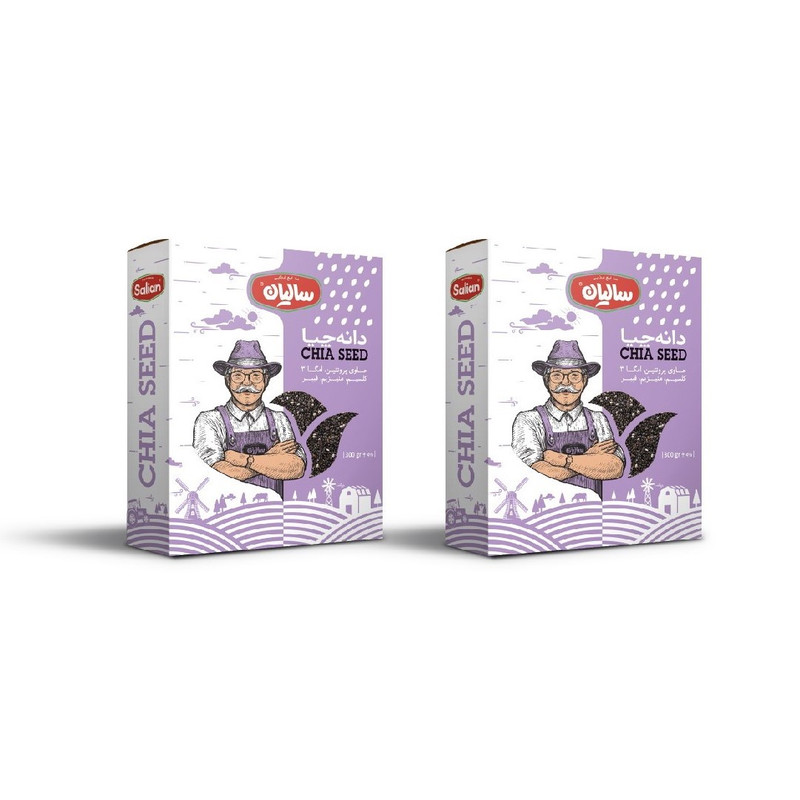دانه چیا صنایع غذایی سالیان - 600 گرم بسته 2 عددی