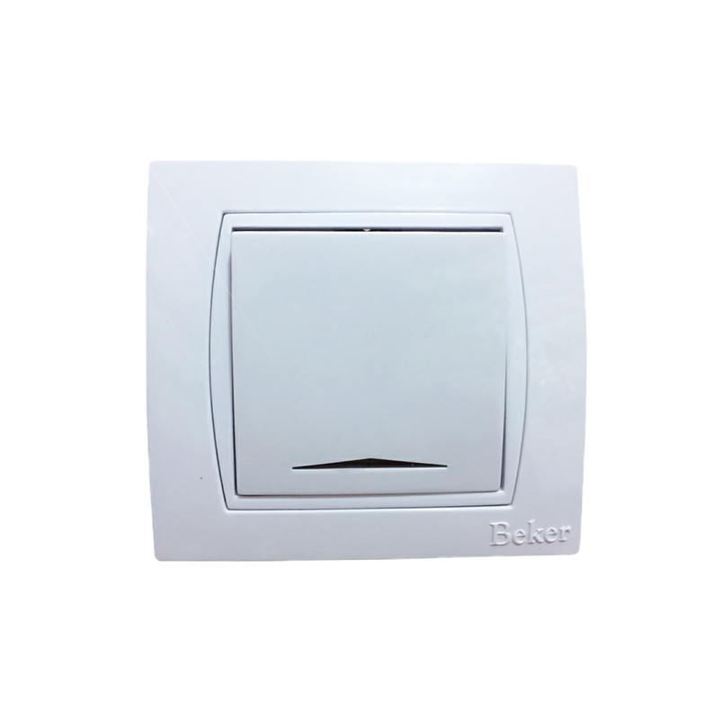 کلید تک پل بکر مدل BE01 بسته 5 عددی