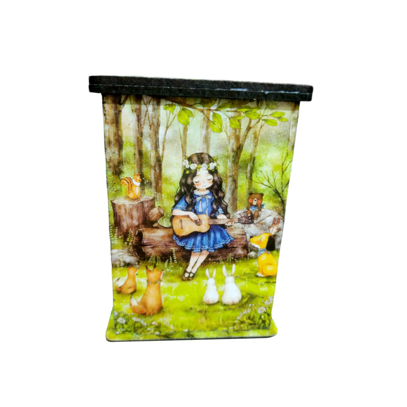 خرید و قیمت جامدادی رومیزی طرح دختر جنگل و خرس