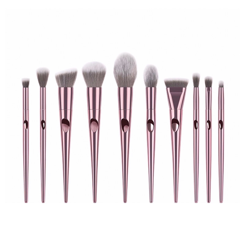 خرید و قیمت ست برس آرایشی طرح هولوگرام بسته 10 عددی