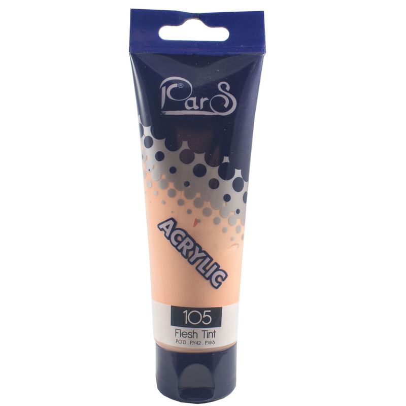 رنگ اکریلیک پارس کد 105 flesh tint حجم 75 میلی لیتر